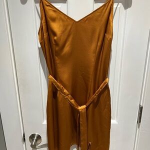 Abercrombie & Fitch Sleek copper camo dress with side zipper